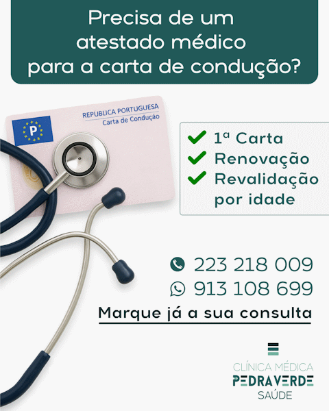 Atestado Médico para Carta de Condução Atestado Médico para Carta de Condução